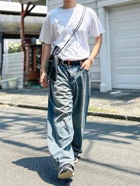 「アイテム（Tシャツ/カットソー）」を使った、Ryotaさん（メンズ・180cm）の夏コーディネート