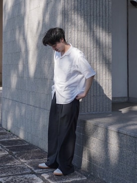 「アイテム（トップス）」を使った、Ryotaさん（メンズ・180cm）の秋コーディネート