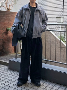 「Nanmo.（ナンモ）のアイテム」を使った、Ryotaさん（メンズ・180cm）の冬コーディネート