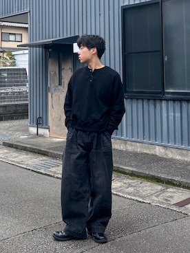 「アイテム（スウェット）」を使った、Ryotaさん（メンズ・180cm）の秋コーディネート