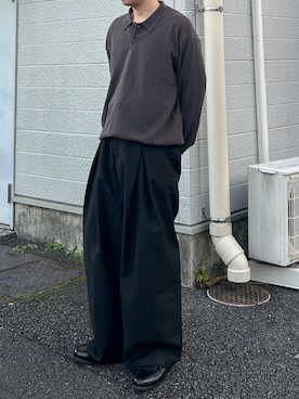 「アイテム（ローファー）」を使った、Ryotaさん（メンズ・180cm）の秋コーディネート