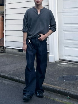 「WETTEMPT（ウィテンプト）のアイテム」を使った、Ryotaさん（メンズ・180cm）の秋コーディネート