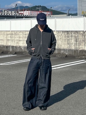 「アイテム（帽子）」を使った、Ryotaさん（メンズ・180cm）の秋コーディネート