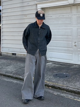 「アイテム（キャップ）」を使った、Ryotaさん（メンズ・180cm）の冬コーディネート