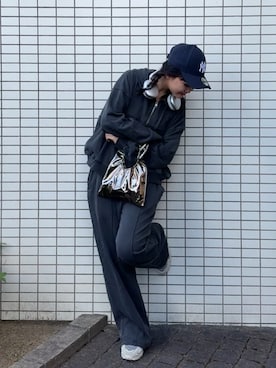 「アイテム（キャップ）」を使った、あ い のさん（レディース・160cm）の秋コーディネート