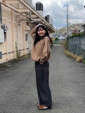 「アイテム（スウェット）」を使った、あ い のさん（レディース・160cm）の秋コーディネート