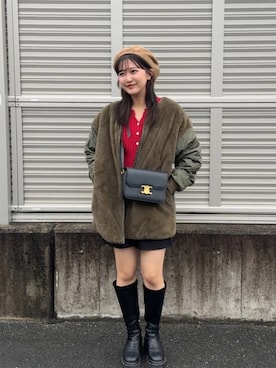 「Heather（ヘザー）のアイテム」を使った、あ い のさん（レディース・160cm）の冬コーディネート