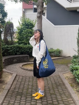 「アイテム（トートバッグ）」を使った、あ い のさん（レディース・160cm）の秋コーディネート