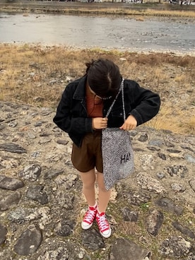 「コンバース」｜あ い のさん（レディース・160cm）の秋コーディネート
