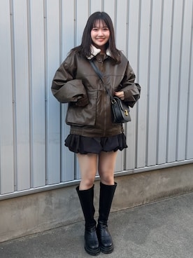 「CELINE（セリーヌ）のアイテム」を使った、あ い のさん（レディース・160cm）の冬コーディネート