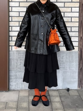 「ファッションを楽しもう」｜「アイテム（バレエシューズ）」を使った、あ い のさん（レディース・160cm）の春コーディネート