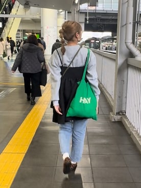 「みどり」｜あ い のさん（レディース・160cm）の春コーディネート