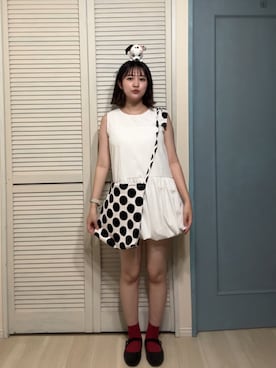 「AAA+（サンエープラス）のアイテム」を使った、あ い のさん（レディース・160cm）の夏コーディネート