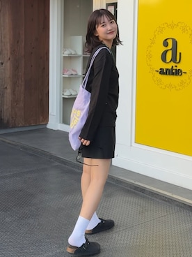 「KiU（キウ）のアイテム」を使った、あ い のさん（レディース・160cm）の夏コーディネート