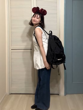 「AAA+（サンエープラス）のアイテム」を使った、あ い のさん（レディース・160cm）の夏コーディネート