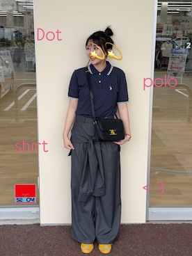 「CELINE（セリーヌ）のアイテム」を使った、あ い のさん（レディース・160cm）の夏コーディネート