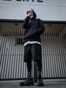 「ハーフパンツ」｜llilillさん（メンズ・178cm）の秋コーディネート