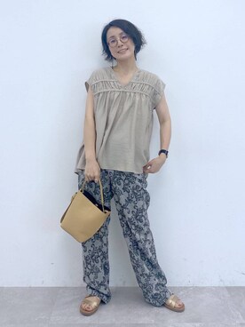 「Utao」｜えまこさん（レディース・159cm）の夏コーディネート
