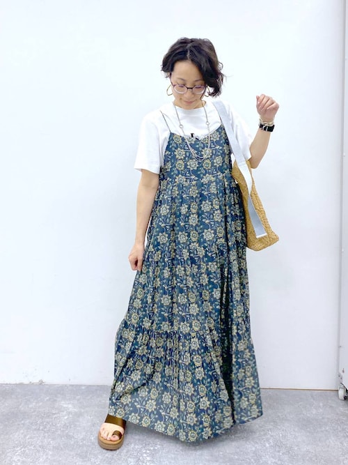 tシャツ 「natural by clip」コットンレーヨンティアードキャミワンピース レディース studio CLIP tシャツ 「natural by clip」コットンレーヨン