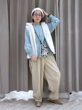 えまこさん（レディース・159cm）の冬コーディネート