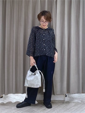 「スリッポン」｜えまこさん（レディース・159cm）の夏コーディネート