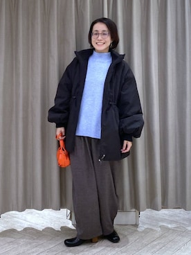 えまこさん（レディース・159cm）の冬コーディネート