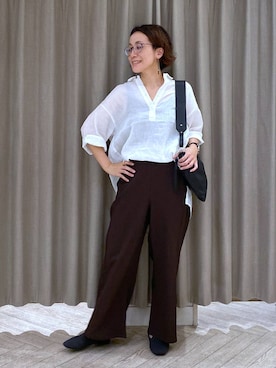 えまこさん（レディース・159cm）の秋コーディネート