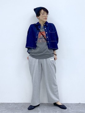 「LOWRYS FARM（ローリーズファーム）のガラスハートネックレス 326065（ネックレス、グリーン系）」を使った、えまこさん（レディース・159cm）の春コーディネート