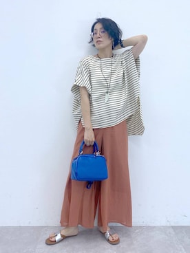 「Utao」｜えまこさん（レディース・159cm）の夏コーディネート