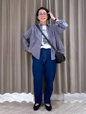 えまこさん（レディース・159cm）の秋コーディネート