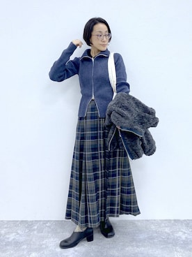 「studio CLIP（スタディオクリップ）のアイテム」を使った、えまこさん（レディース・159cm）の秋コーディネート