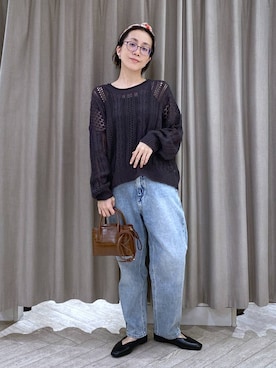 えまこさん(レディース・159cm)の冬コーディネート