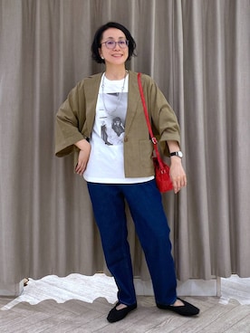 えまこさん（レディース・159cm）の秋コーディネート