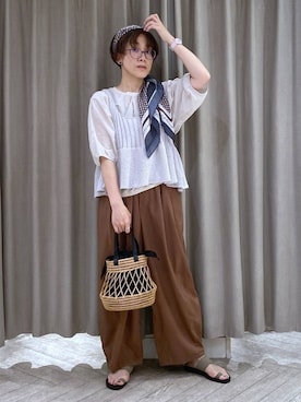 えまこさん（レディース・159cm）の夏コーディネート