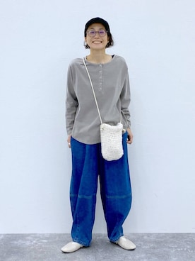 「studio CLIP（スタディオクリップ）のアイテム」を使った、えまこさん（レディース・159cm）の秋コーディネート