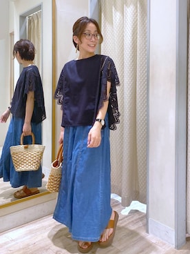 えまこさん(レディース・159cm)の夏コーディネート