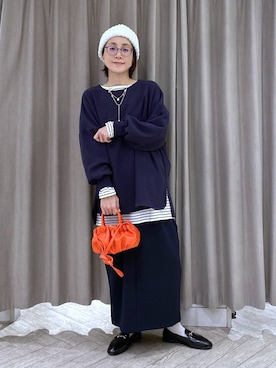 えまこさん（レディース・159cm）の冬コーディネート