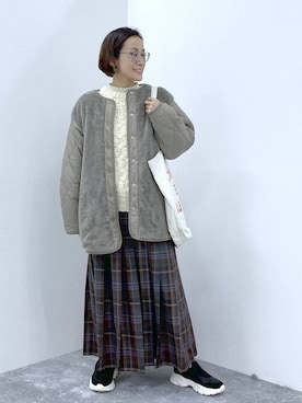 「撥水」｜えまこさん（レディース・159cm）の秋コーディネート