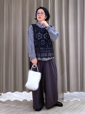 えまこさん（レディース・159cm）の秋コーディネート