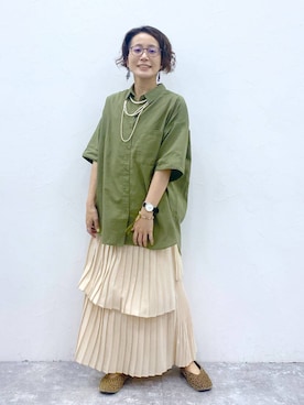 「アイテム（パンプス、その他）」を使った、えまこさん（レディース・159cm）の夏コーディネート