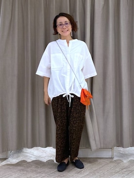 「アイテム（財布）」を使った、えまこさん（レディース・159cm）の秋コーディネート