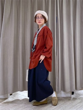 えまこさん（レディース・159cm）の秋コーディネート