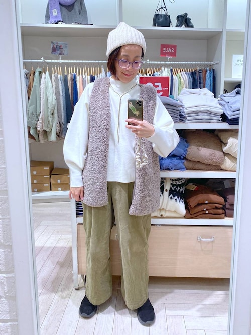 セール】Vネックボアベスト（ベスト）｜studio CLIP（スタディオ