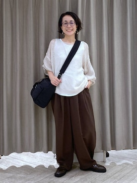 えまこさん（レディース・159cm）の秋コーディネート