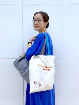 「アイテム（ポーチ）」を使った、えまこさん（レディース・159cm）の夏コーディネート