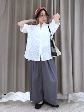 「studio CLIP（スタディオクリップ）のアイテム（シューズ）」を使った、えまこさん（レディース・159cm）の春コーディネート