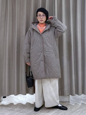 「studio CLIP（スタディオクリップ）のアイテム」を使った、えまこさん（レディース・159cm）の冬コーディネート