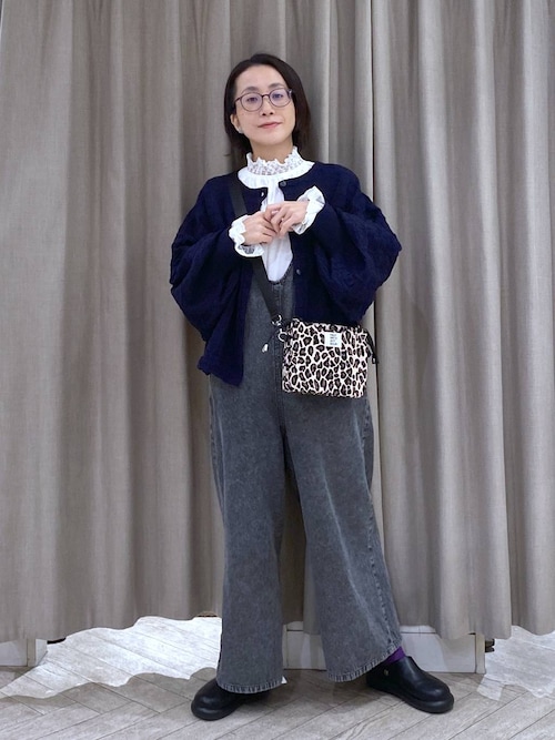 natural by clip》12ゲージフラワージャガードニットジャケット（ノー