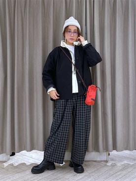 「撥水」｜えまこさん（レディース・159cm）の秋コーディネート