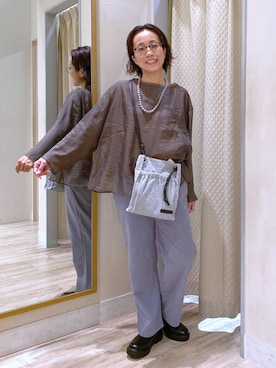 えまこさん（レディース・159cm）の秋コーディネート